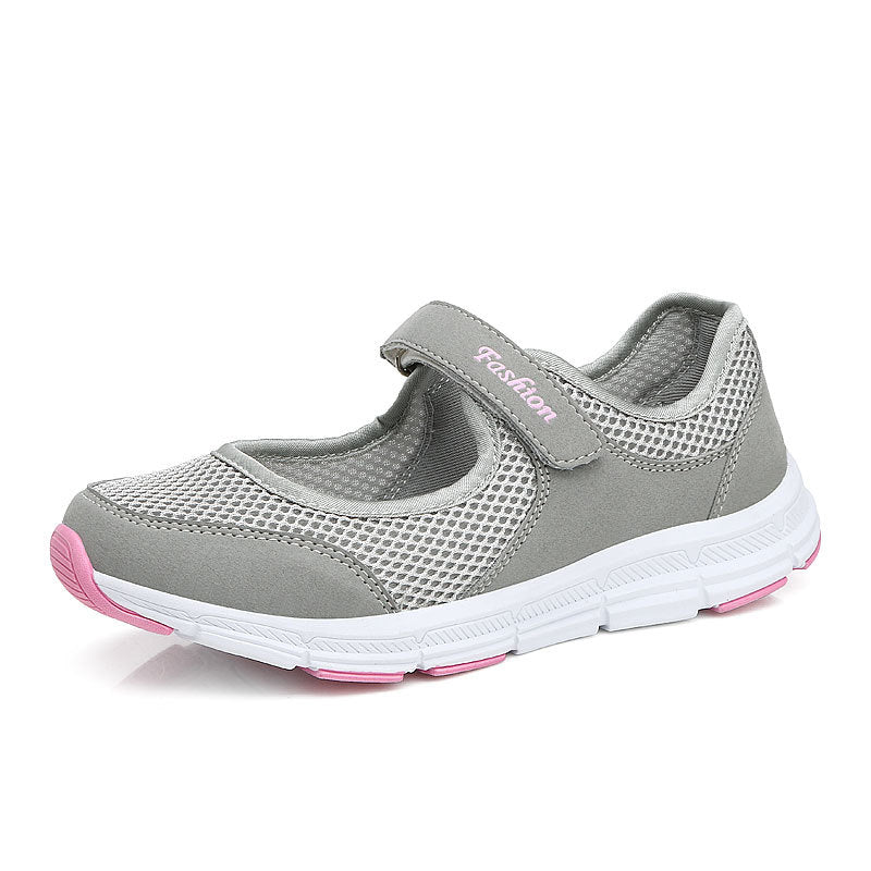 Elderly Outdoor Walking Female Velcro Mother Casual Shoes