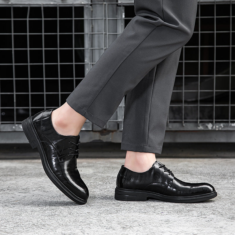 Men's Breathable Genuine Business Formal Wear Soft Bottom Leather Shoes
