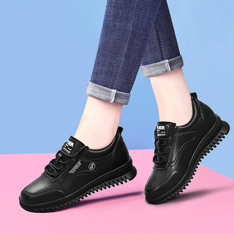 Women's Soft Bottom Platform White Spring Fitness Women's Shoes
