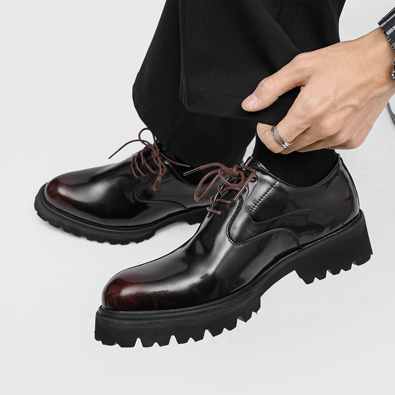 Men's Leisure Commute Interview High-grade Wedding Bridegroom Men's Business Leather Shoes