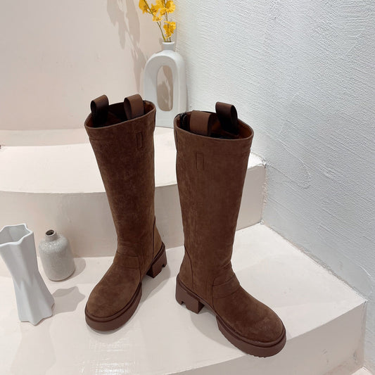 Women's Bottom Stretch Thin Below The Knee Long Female Boots