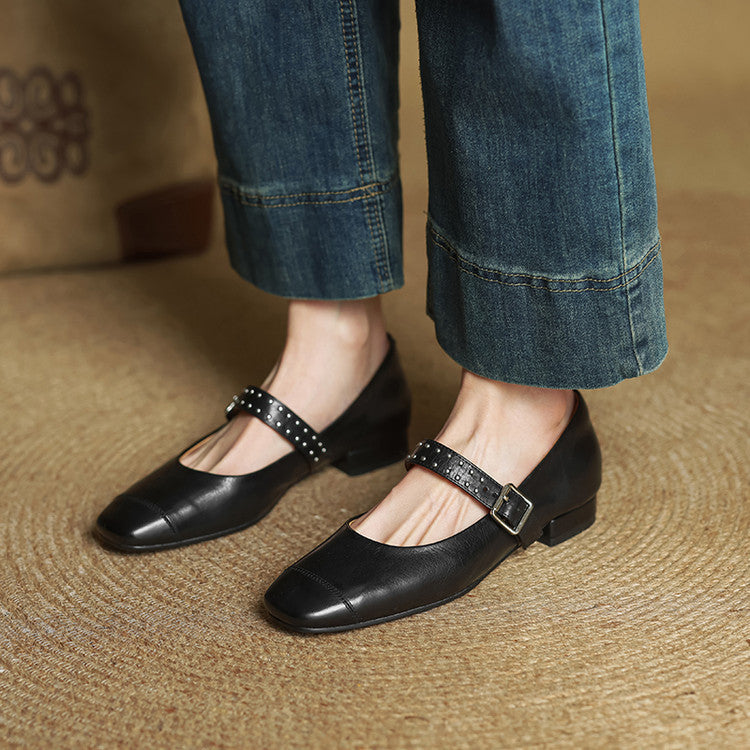 Women's With Mary Jane Retro Chunky Classy Women's Fashion Shoes