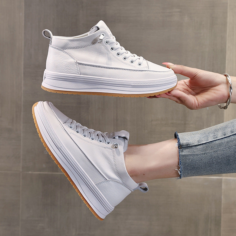 Women's Authentic Hollow Out White Summer Versatile Breathable Flat Women's Casual Shoes