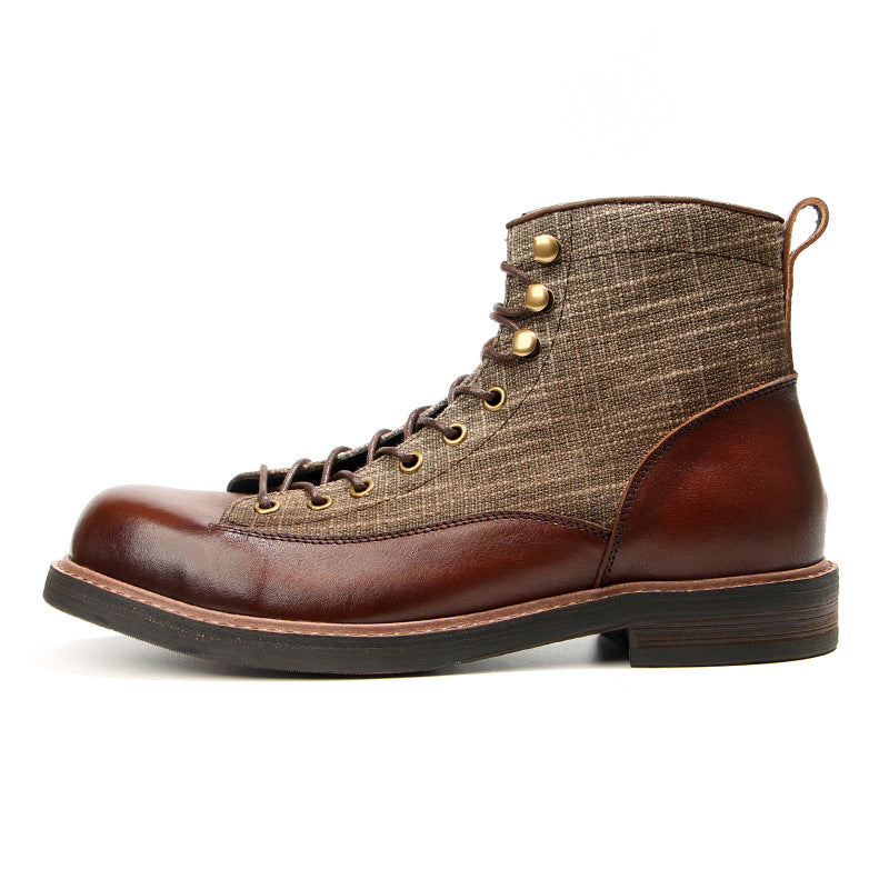 Men's Short Face Martin Working British Genuine Boots