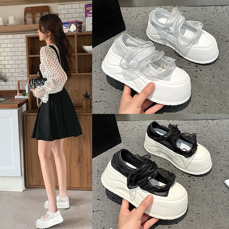 Women's Jane Platform Summer Fashion Thick Bottom Breathable Mesh Women's Casual Shoes