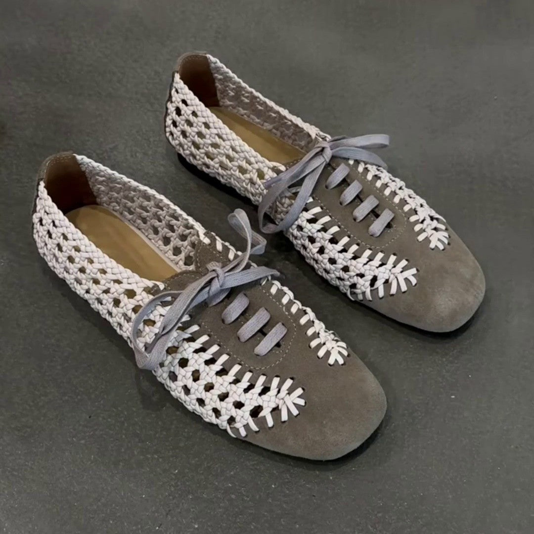 Women's Niche Design Fashion Woven Summer Flat Women's Casual Shoes