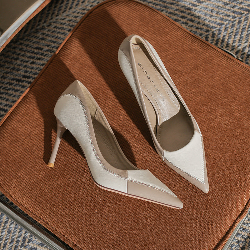 Women's High Stiletto Shallow Mouth French Pumps Women's Fashion Shoes