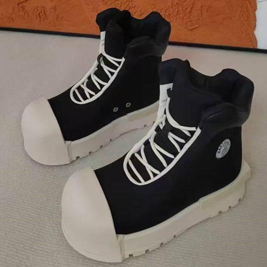 Female Couple Ugly Cute Bread Superstar Foundation Sneakers