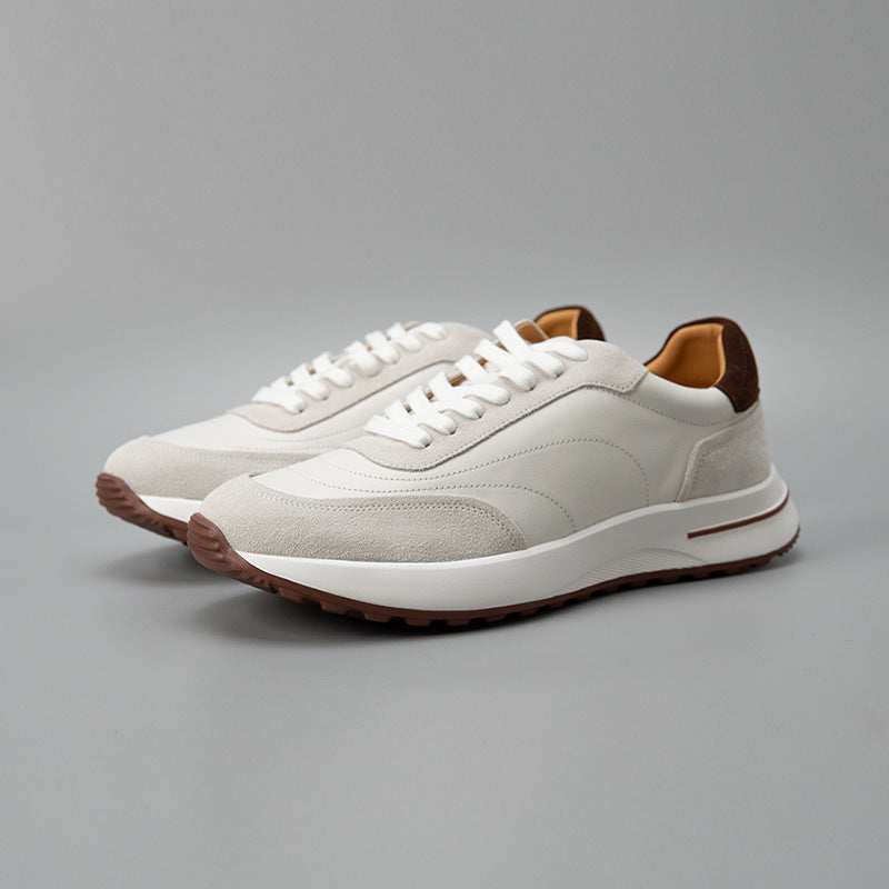 Men's Minimalist Lightweight Business Sports Versatile Fashionable Men's Casual Leather Shoes