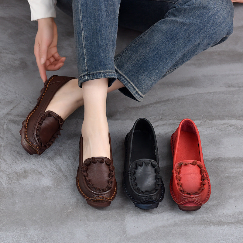 Women's Ethnic Style Vintage Soft Bottom Slip On Women's Casual Shoes