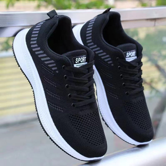 Men's Four Fly Woven Mesh Fashionable Breathable Sneakers