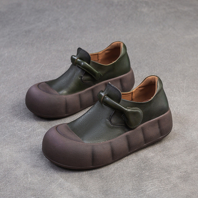 Women's Retro Solid Color Velcro Comfortable Lightweight Women's Casual Shoes