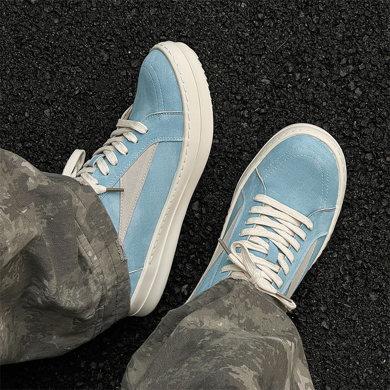 Men's Design Dark High Street Style Low Top Retro Sports Platform Sneakers