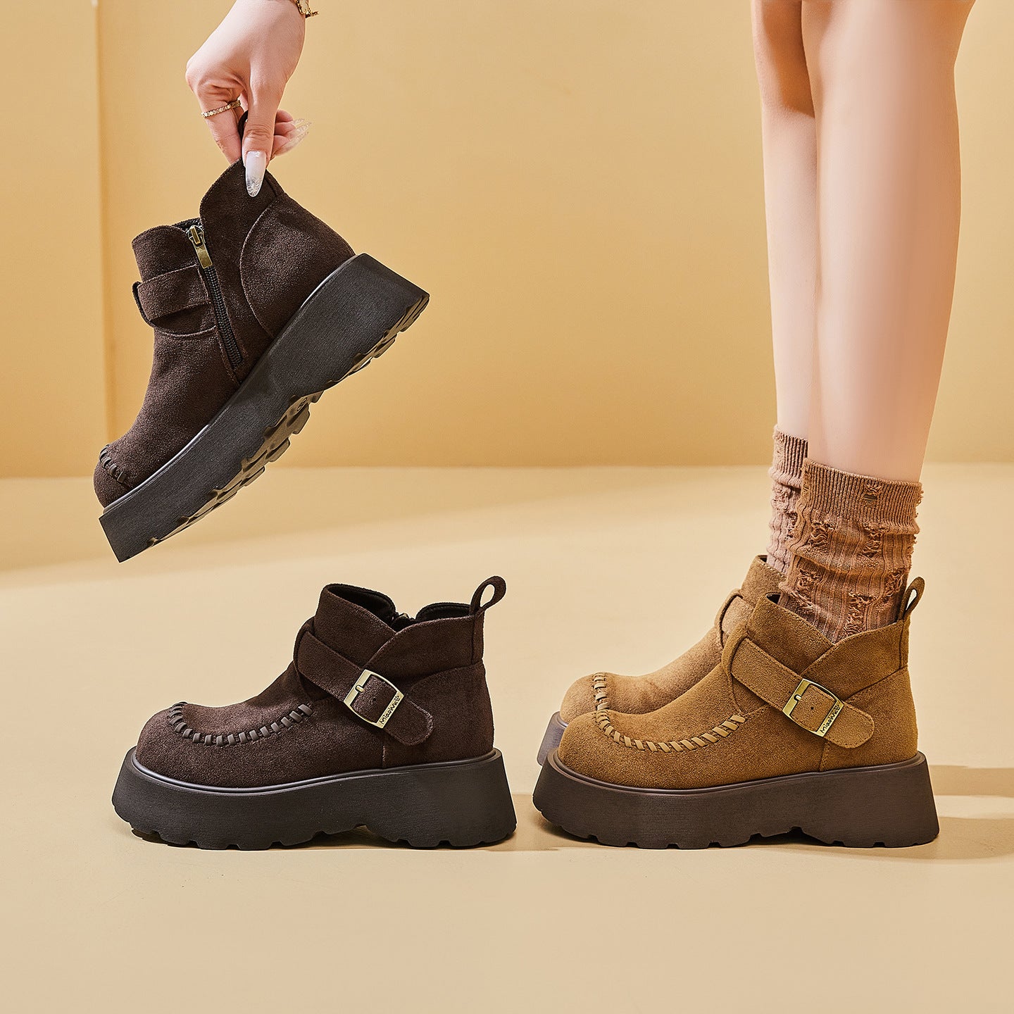 Women's Martin Trendy Autumn Korean Fashion Platform Boots