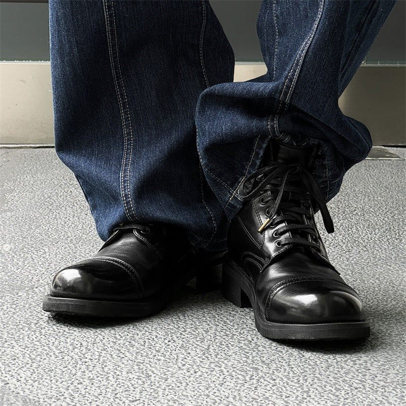 Men's Martin British Style Retro Outdoor Locomotive Boots