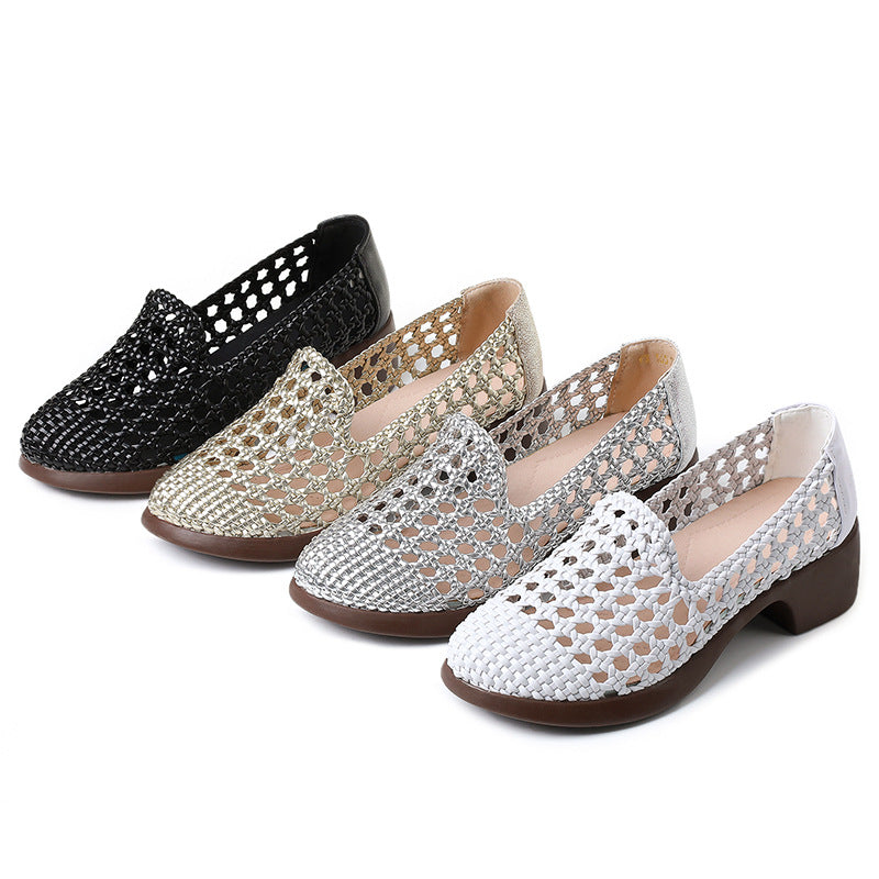 Women's Closed Toe Summer Mid Soft Bottom Sandals