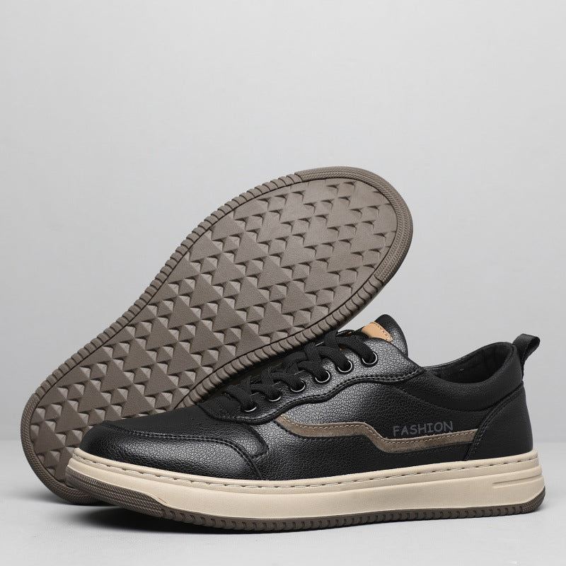 Attractive Men's Simple White Sports Fashionable Men's Board Shoes