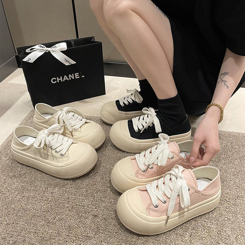 Women's Bottom Slip-on Autumn Platform Ugly Cute Sneakers