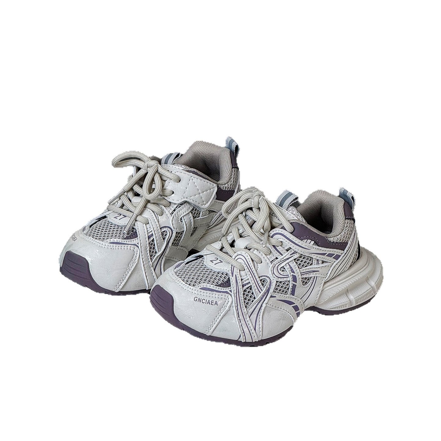 Children's Summer Dad Fashion Bag Bottom Single Net Children's Sports Shoes