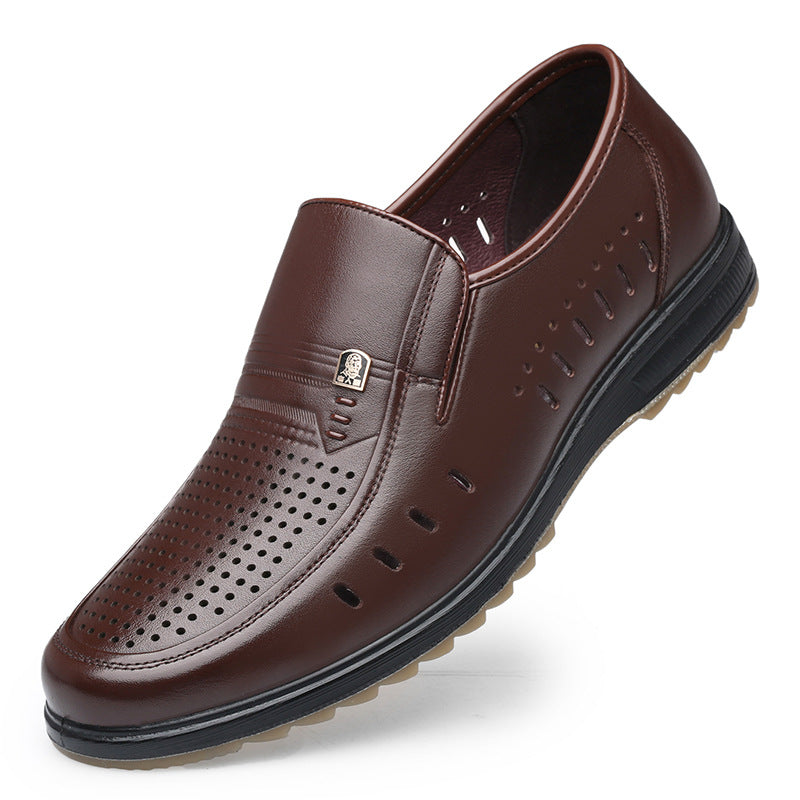 Men's Summer Dress Round Business Breathable Korean Sandals