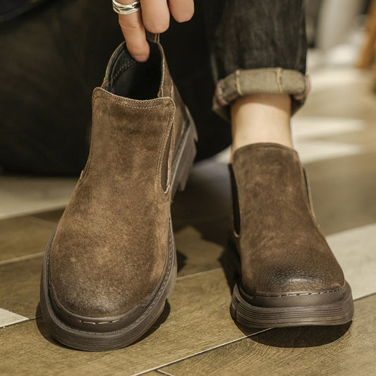 Men's Martin Winter Korean Frosted Chelsea Breathable Boots