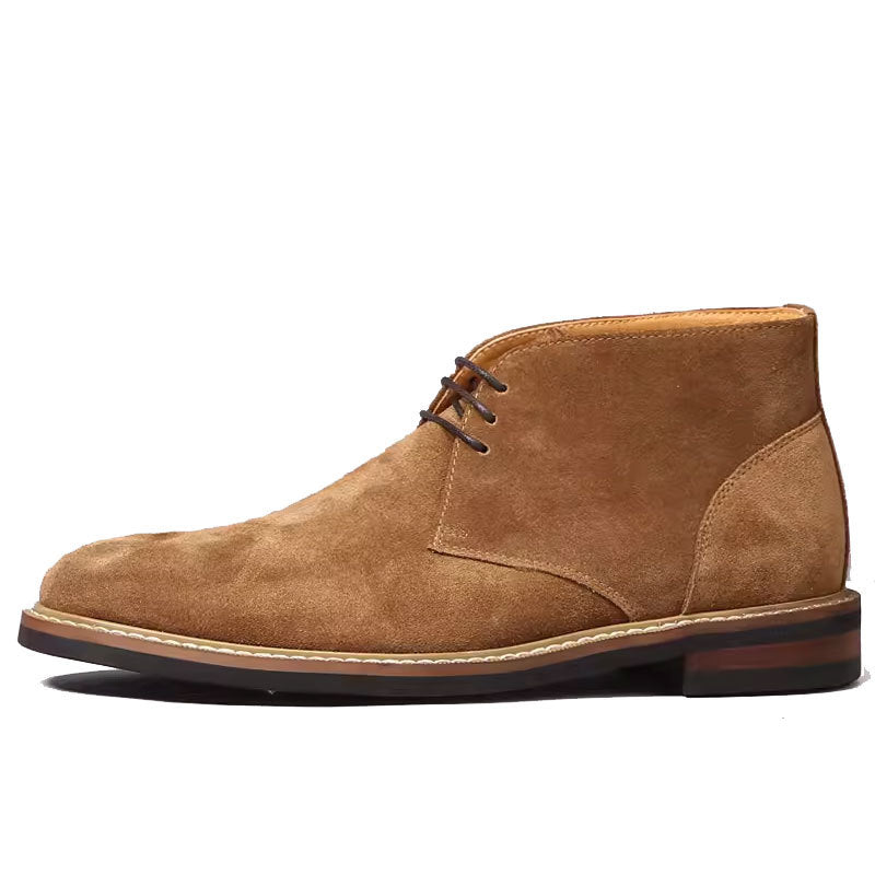 Men's Dr. Martens British Style Genuine Desert Soft Short Fashionable Frosted Men's Casual Leather Shoes