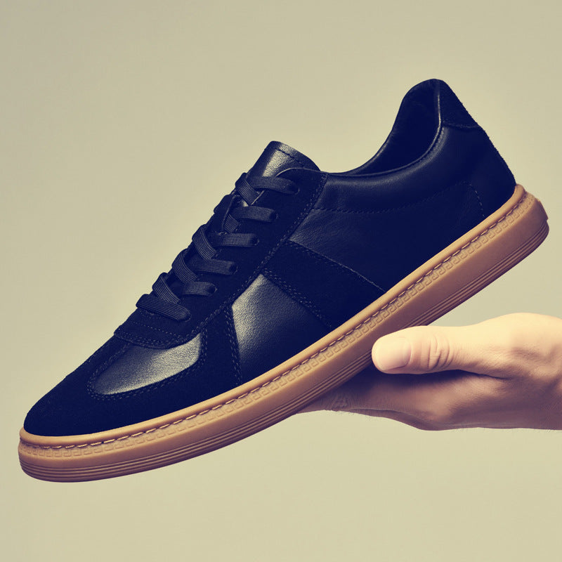 Men's First Layer Cowhide White Beef Tendon Outsole Soft Bottom Men's Board Shoes