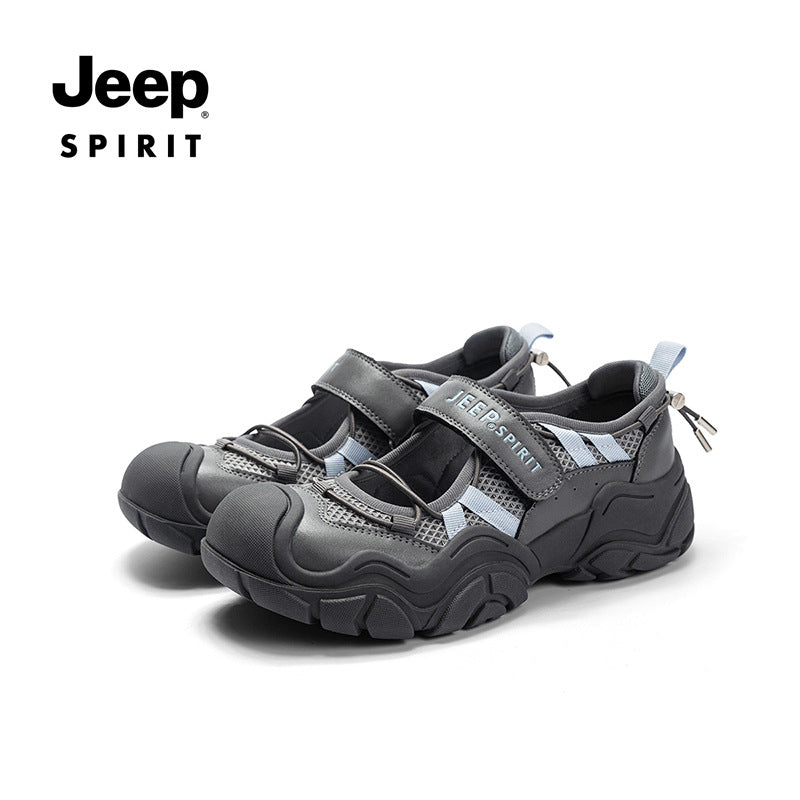 Women's Platform Sports Summer Hollow Outdoor Soft Bottom Wading Toe Cap Sandals