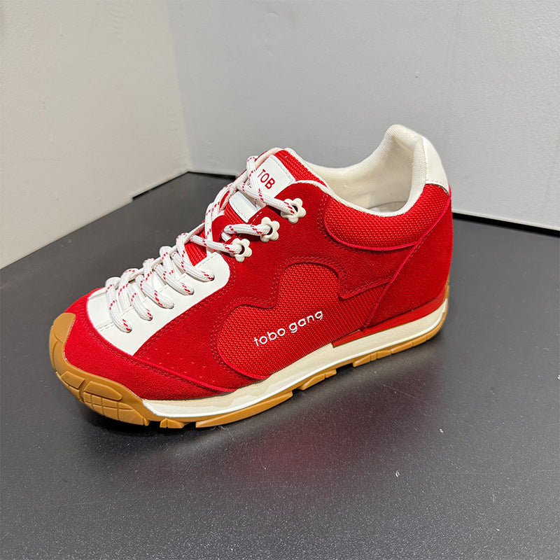 Increasing Insole German Training Autumn Thick Bottom Jogging Women's Sports Shoes