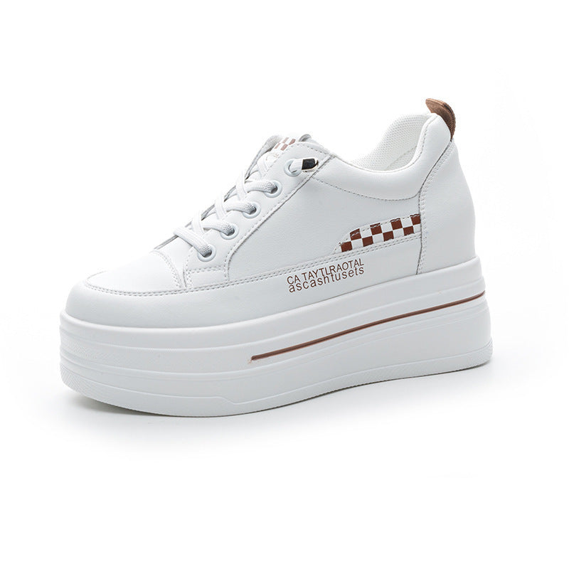 Women's Fashion Lace Up Printed Raise The Bottom Women's Casual Shoes