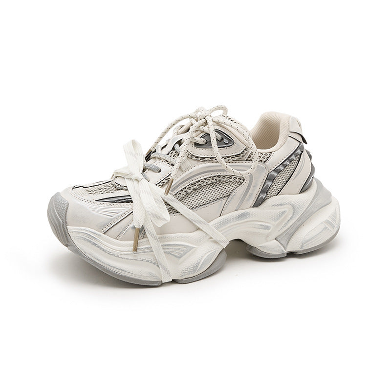 Women's Platform Dad Autumn Mesh Color Matching Women's Sports Shoes