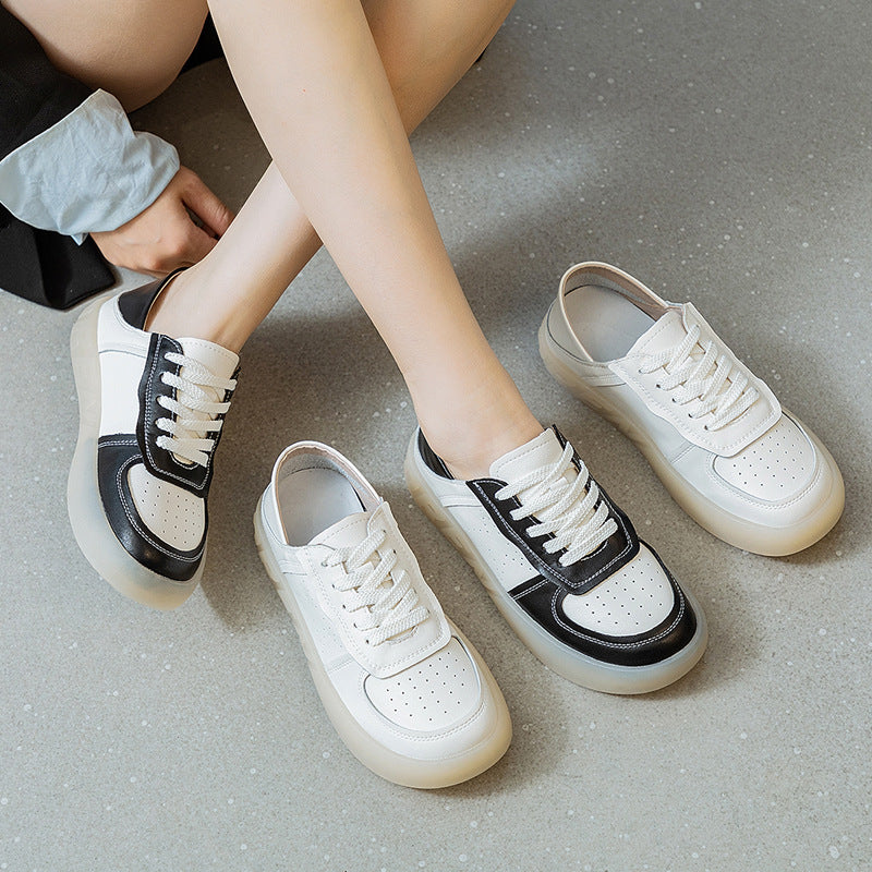 Women's Flat Autumn Genuine Nurse Single-layer Soft Men's Shoes