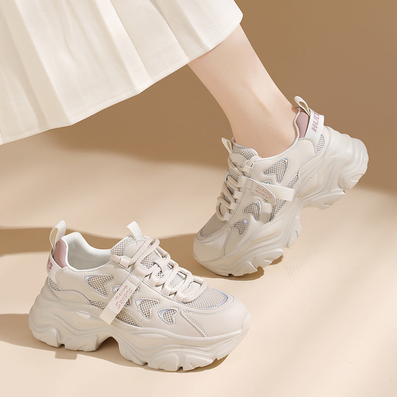 Women's Sports Small Thick Sole Height Increasing Sneakers