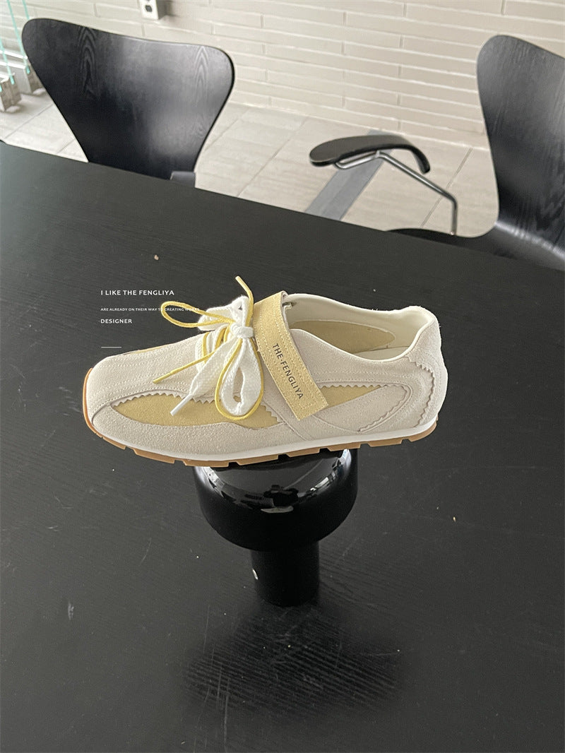 Women's Style Niche Velcro Sports Ballet Retro Casual Shoes
