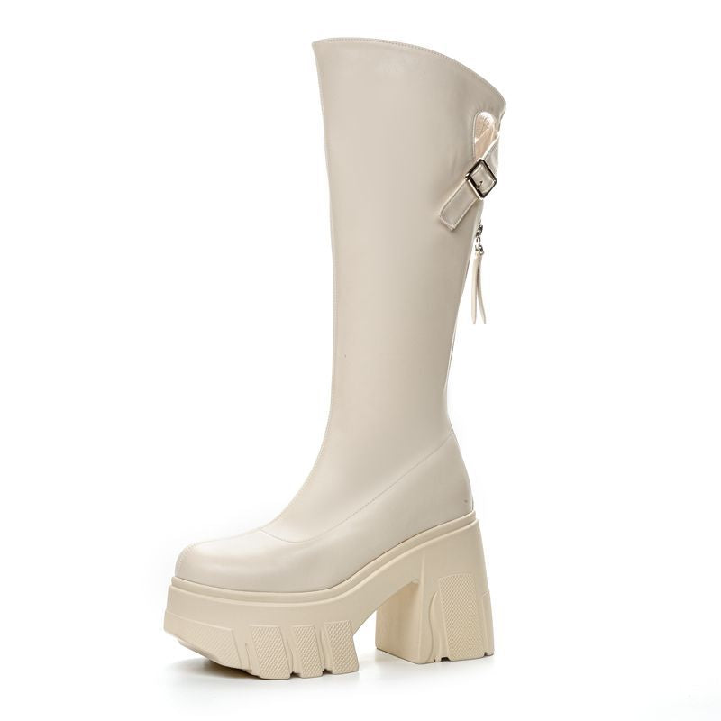 Women's Thick High Height Increasing Super Knight Boots