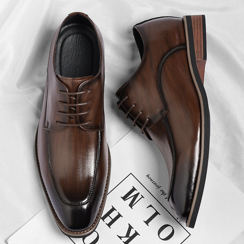 Men's Plus Size Fashion Formal Wear Trendy Men's Business Leather Shoes