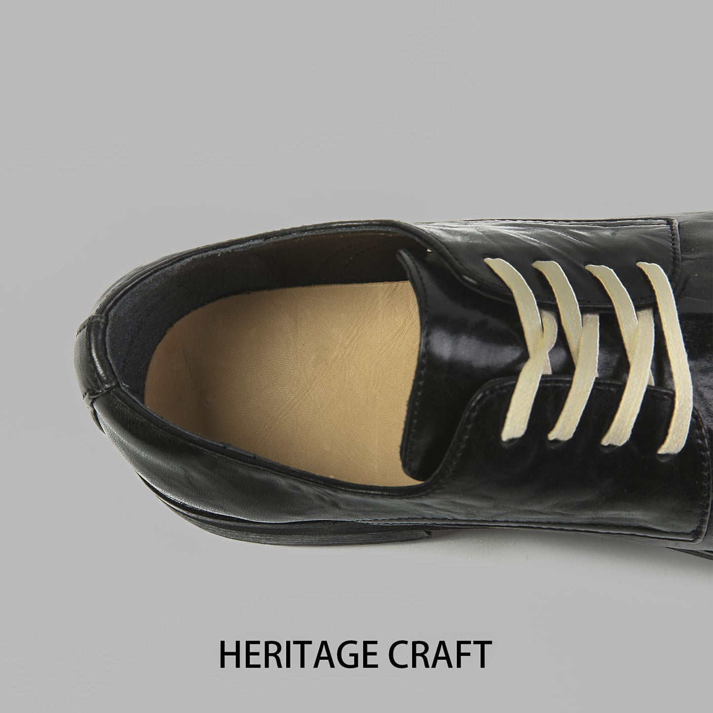 Men's Korean Big Head Genuine Fashion British Leather Shoes