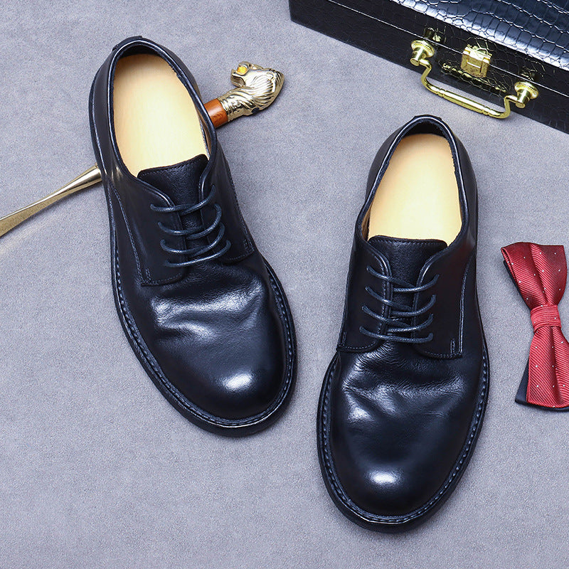 Men's Big Promotion Genuine Sole Handmade Good Year Light Luxury Men's Business Leather Shoes