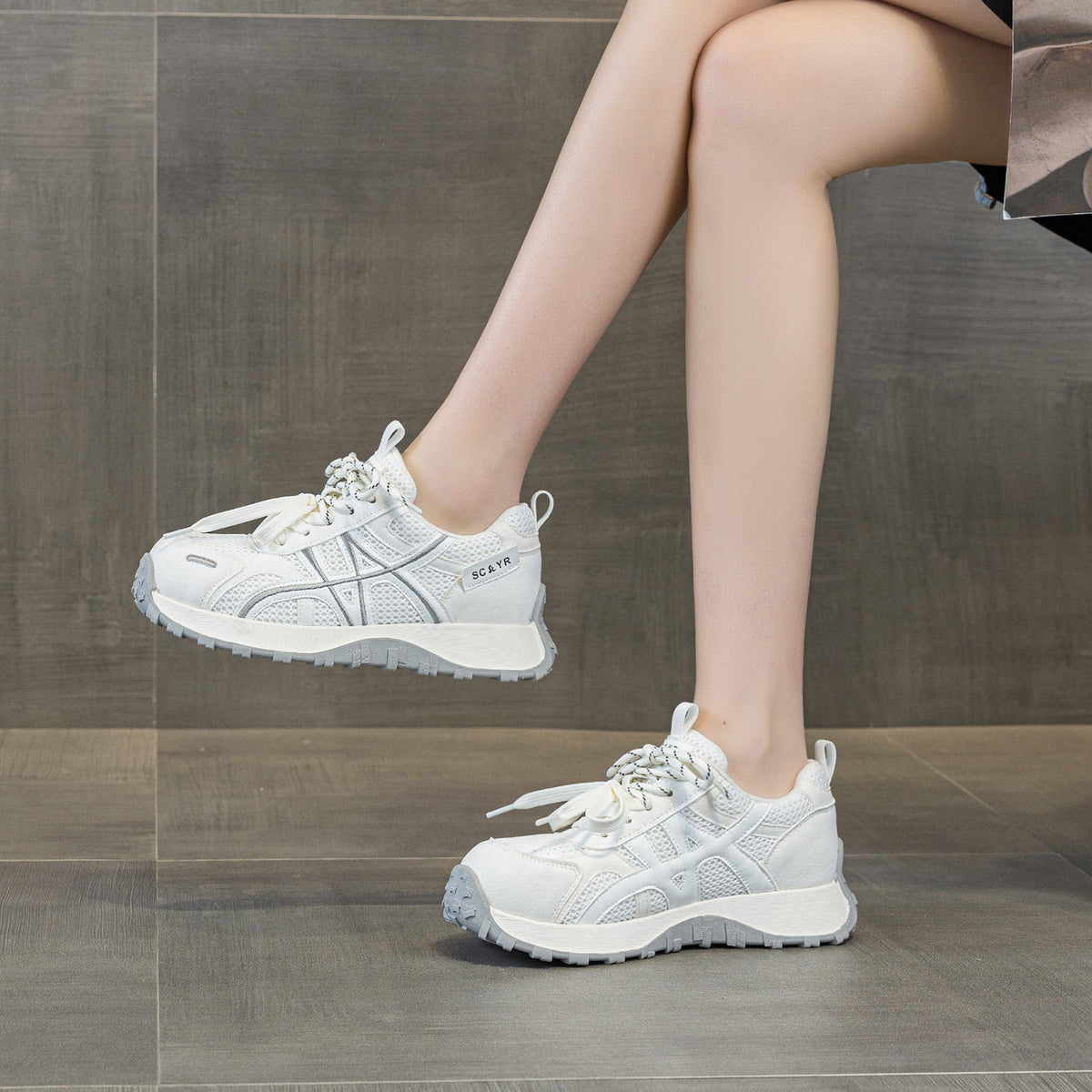 Women's Thick-soled German Training Spring Muffin Bottom Small Waist Sports Women's Casual Shoes