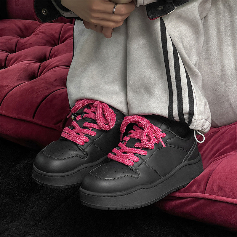 Women's & Men's Platform Hight Increasing Board Sports Design Sneakers