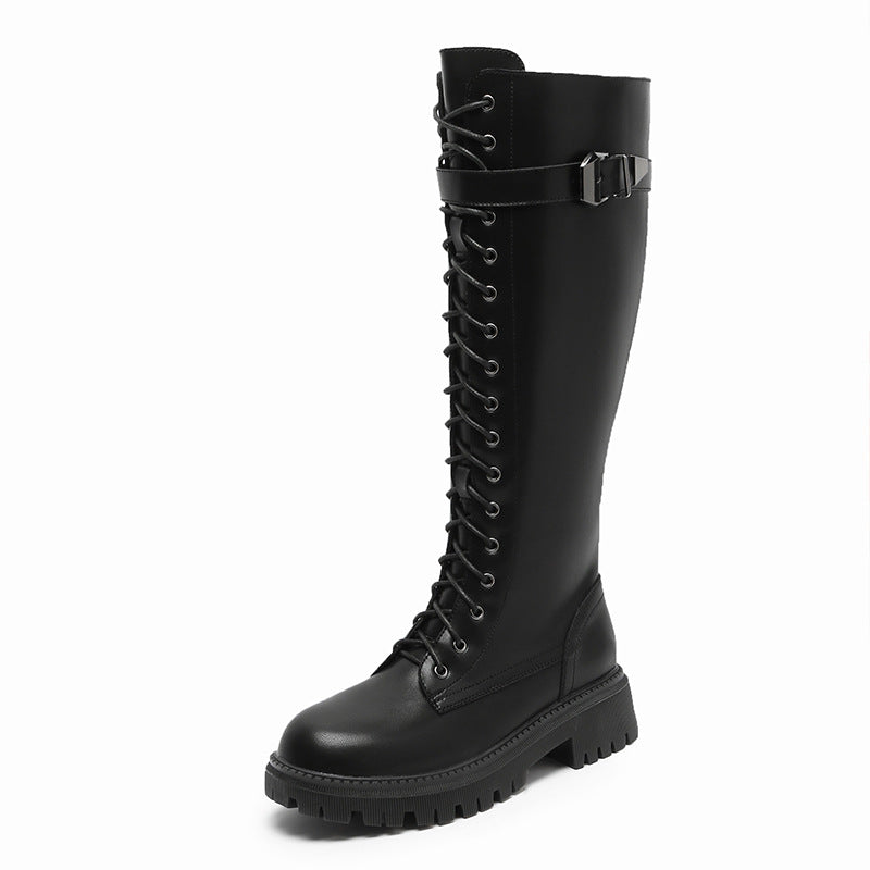 Women's Knight Soft Black Mid Fleece Lined Boots