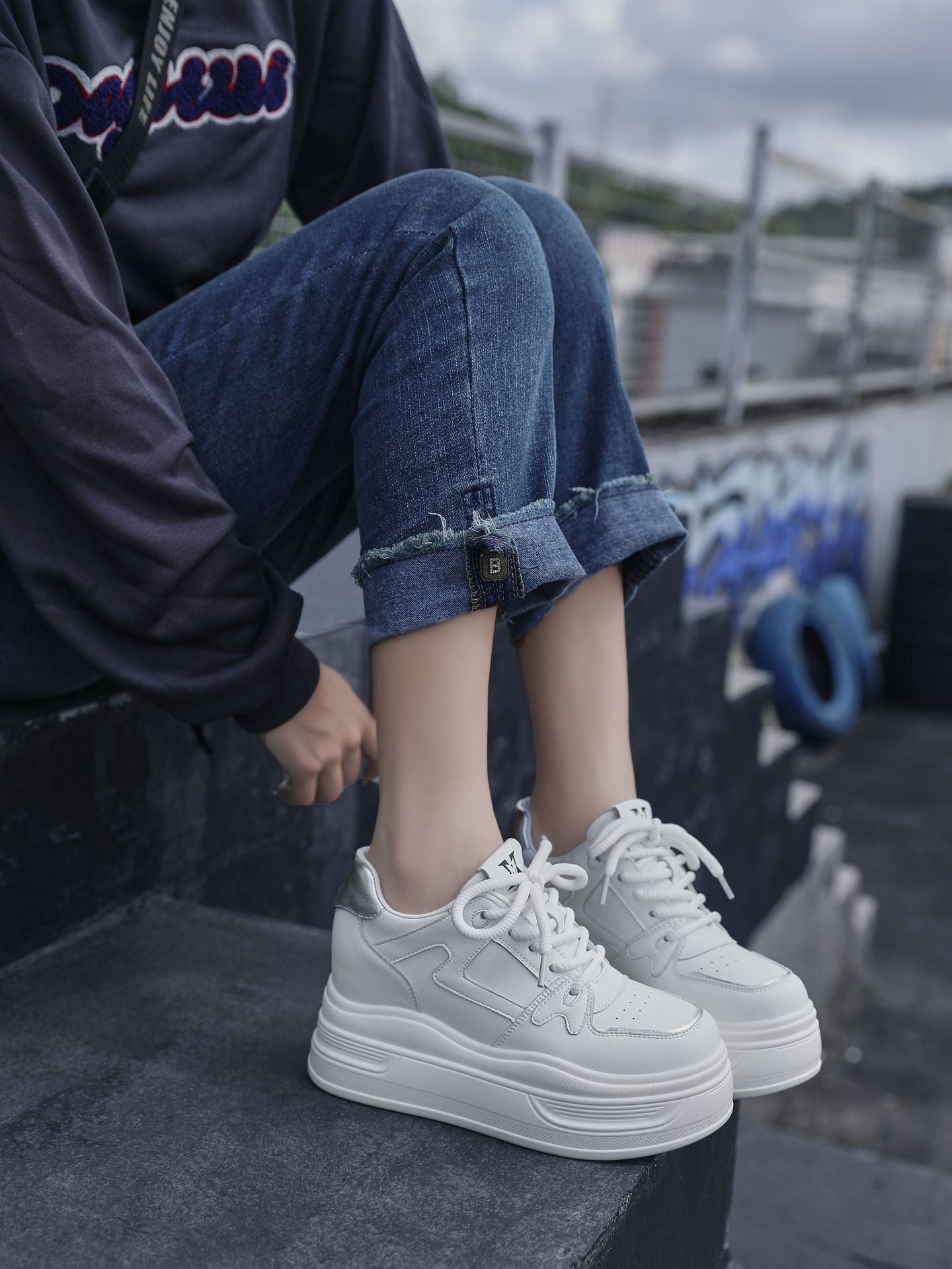 Red High Wedding Thick Bottom Height Increasing Insole Heels