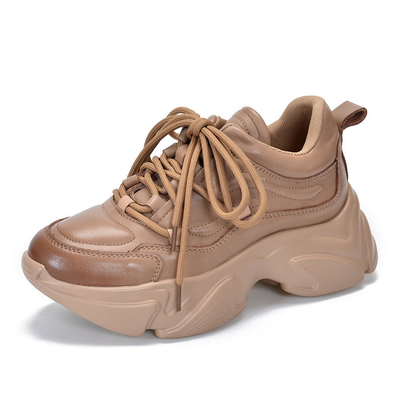 Women's Activity Price Dad Top Layer Cowhide Casual Shoes