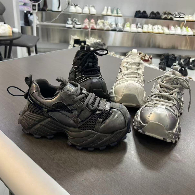 Women's Trendy Platform Dad Spring Stitching Running Sneakers