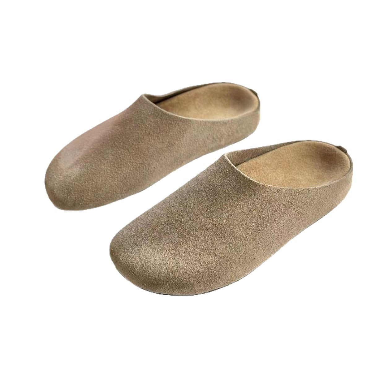 Unisex Lazy Pump Genuine Muller Thick Sole Increased Slippers