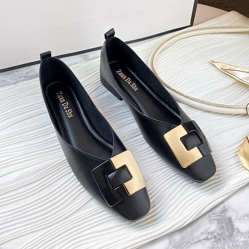 Women's V Cut Soft Bottom Surface Niche Heels