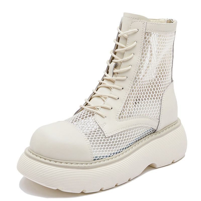 Women's Martin Thin Breathable Mesh Single-layer Short Boots