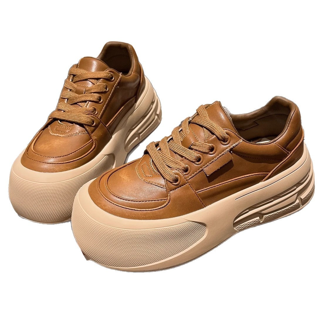 Women's Big Toe Doll Head Board Thick Bottom Muffin Bread Women's Sports Shoes