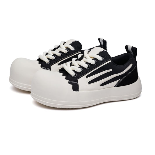 Women's & Men's Big Head Bread Sports Leisure Couple Platform Men's Canvas Shoes