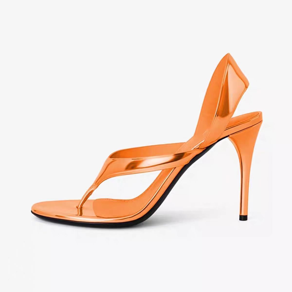 Women's Beautiful Stiletto Round Toe Summer Outdoor High Heeled Sandals